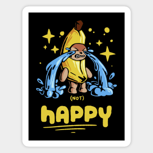 happy banana cat, funny meme crying banana cat Magnet